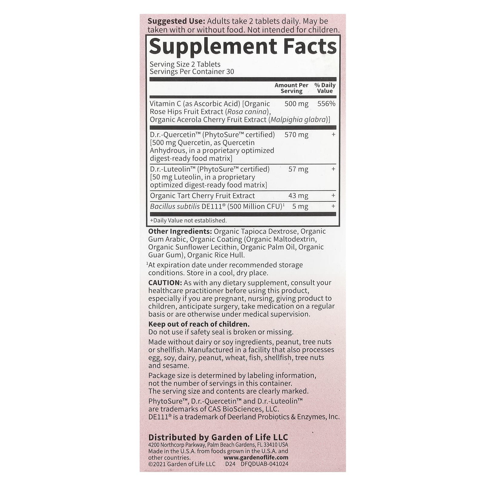Quercetin Drop Uric Acid Supplement, 500mg, 60 Vegan Tablets - Image 2