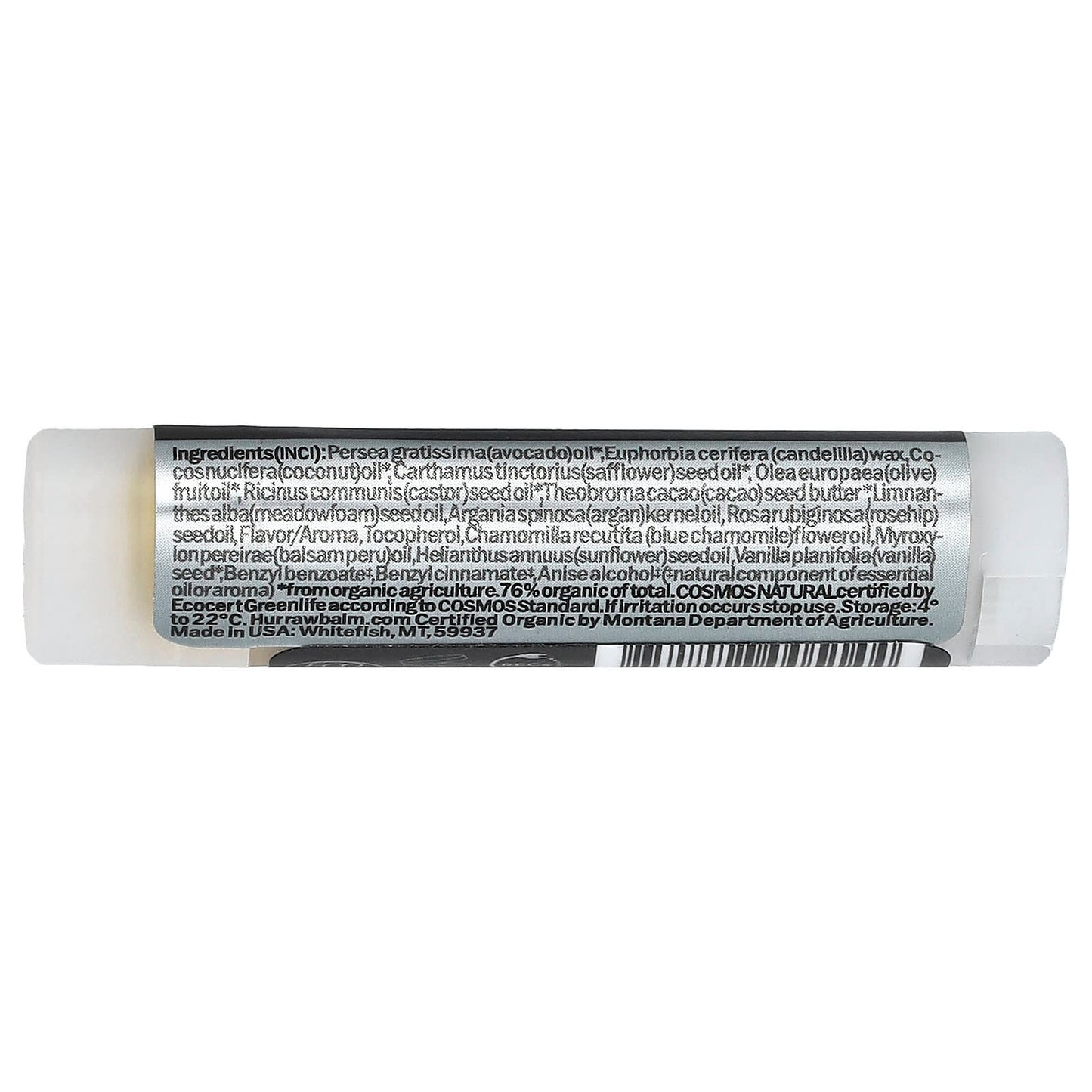 Hurraw! Balm Blue Chamomile Vanilla Lip Care, Cruelty-Free, Organic - Image 2