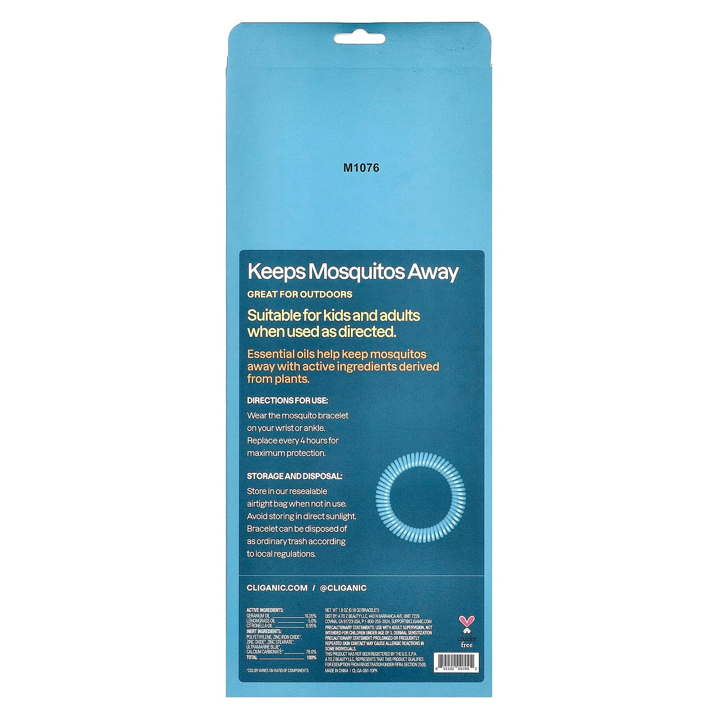 Protect Yourself from Mosquitoes with Cliganic's Natural Repellent Bracelet - Image 2