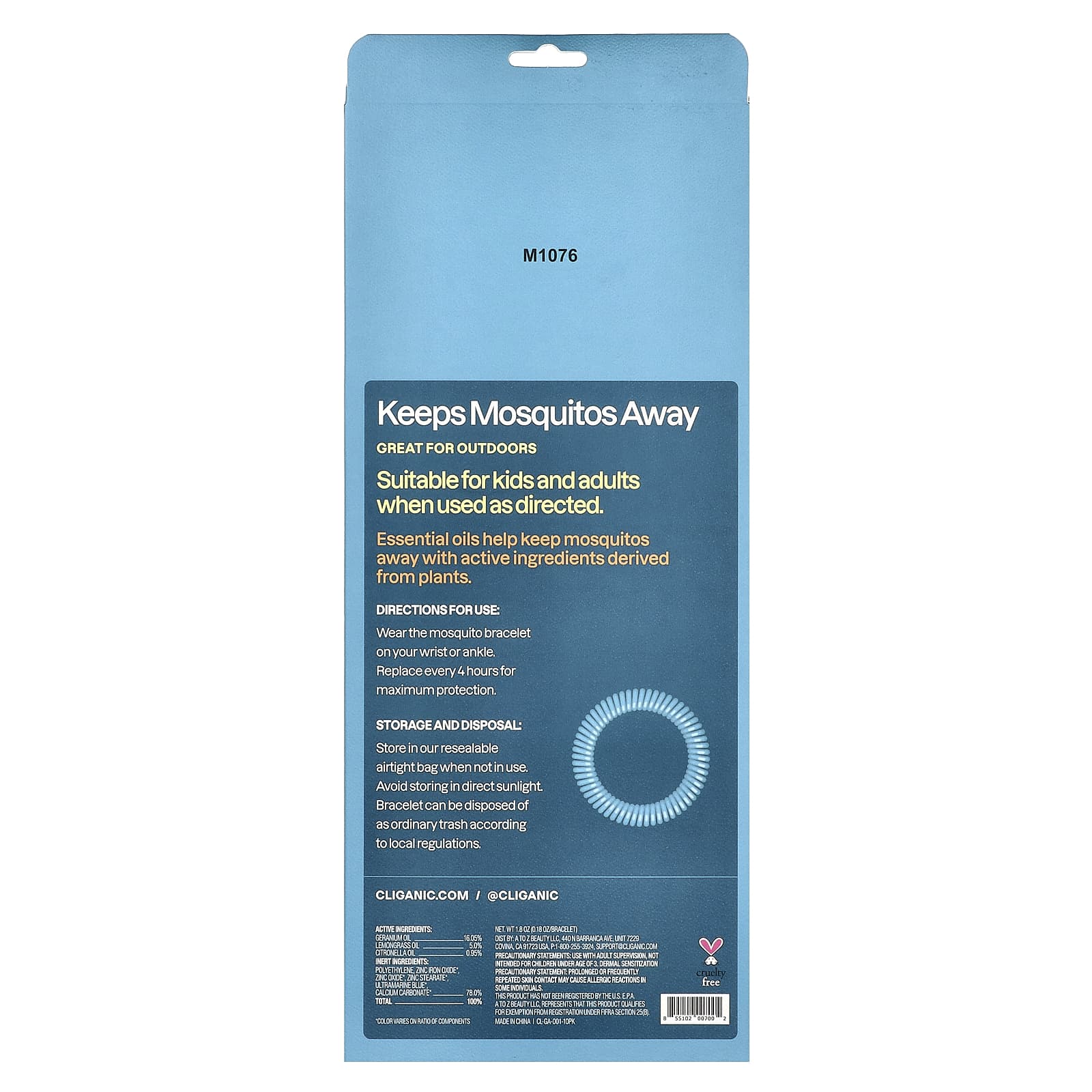 Protect Yourself from Mosquitoes with Cliganic's Natural Repellent Bracelet - Image 2