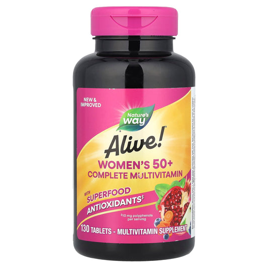 Nature's Way, Alive! Women's 50+ Complete Multivitamin, 130 Tablets - Image 1