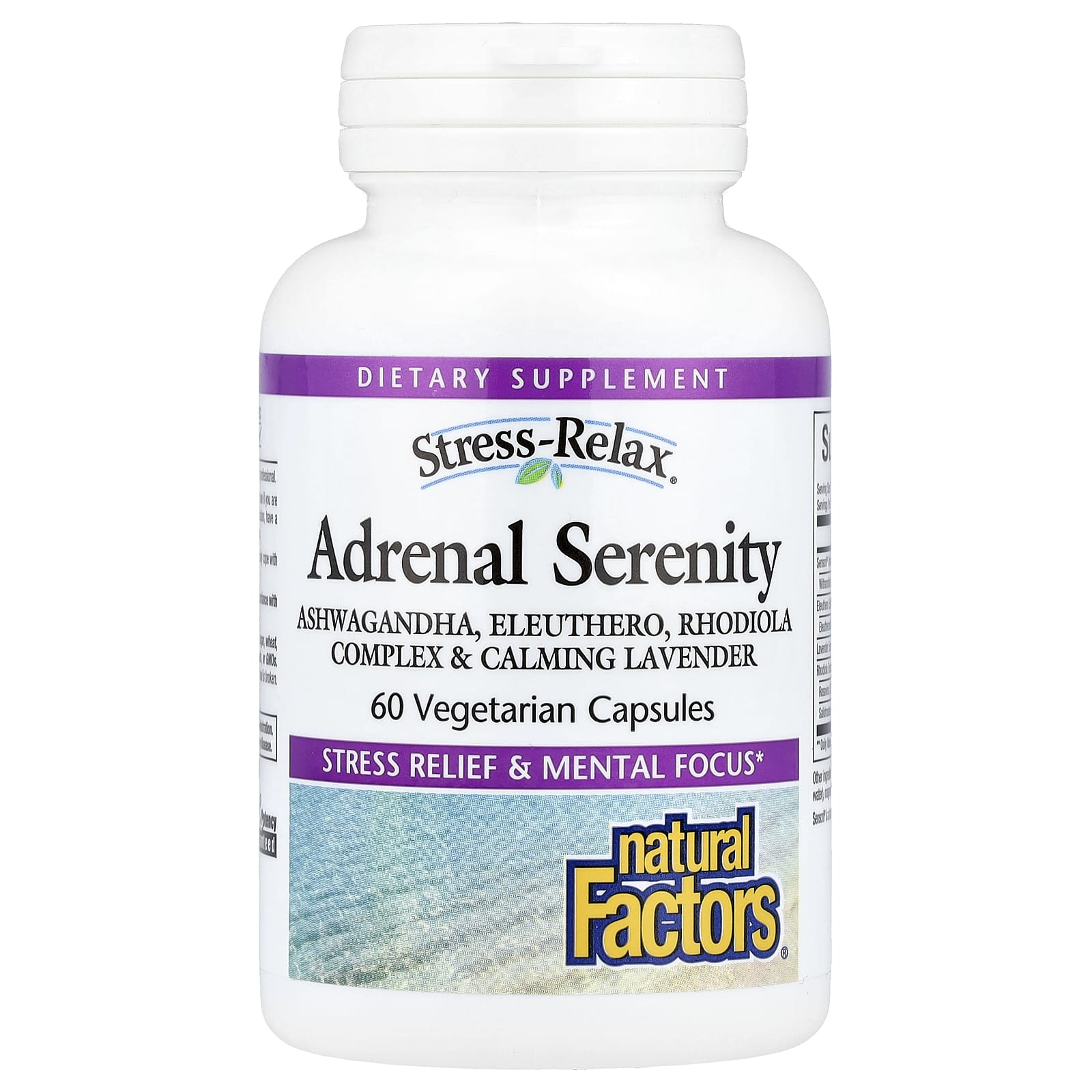 Natural Factors, Stress-Relax®, Adrenal Serenity, 60 Vegetarian Capsules - Image 1