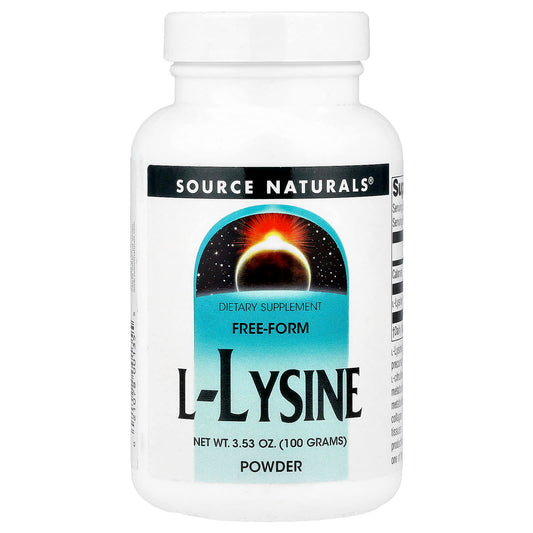 Source Naturals, L-Lysine Powder, 3.53 oz (100 g) - Image 1