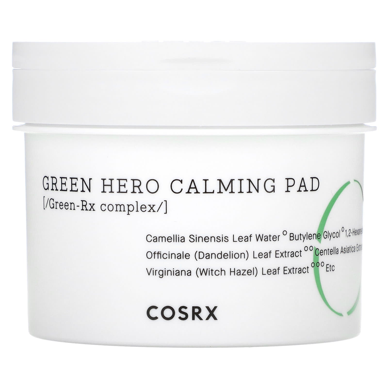 CosRx One Step Green Hero Calming Pads for Sensitive Skin - Image 1