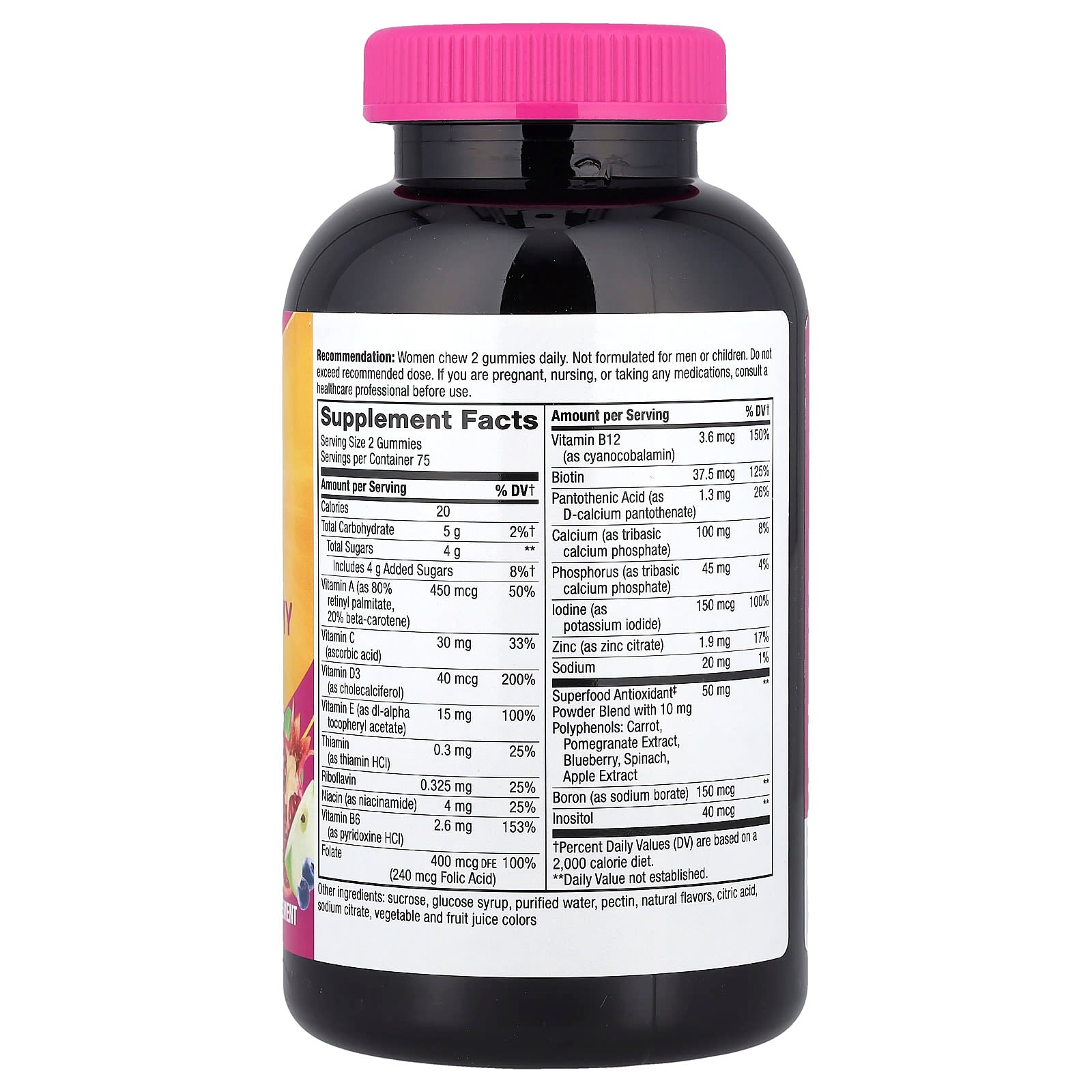 Nature's Way, Alive!® Women's Gummy Multivitamin, Mixed Berry, 150 Gummies - Image 2