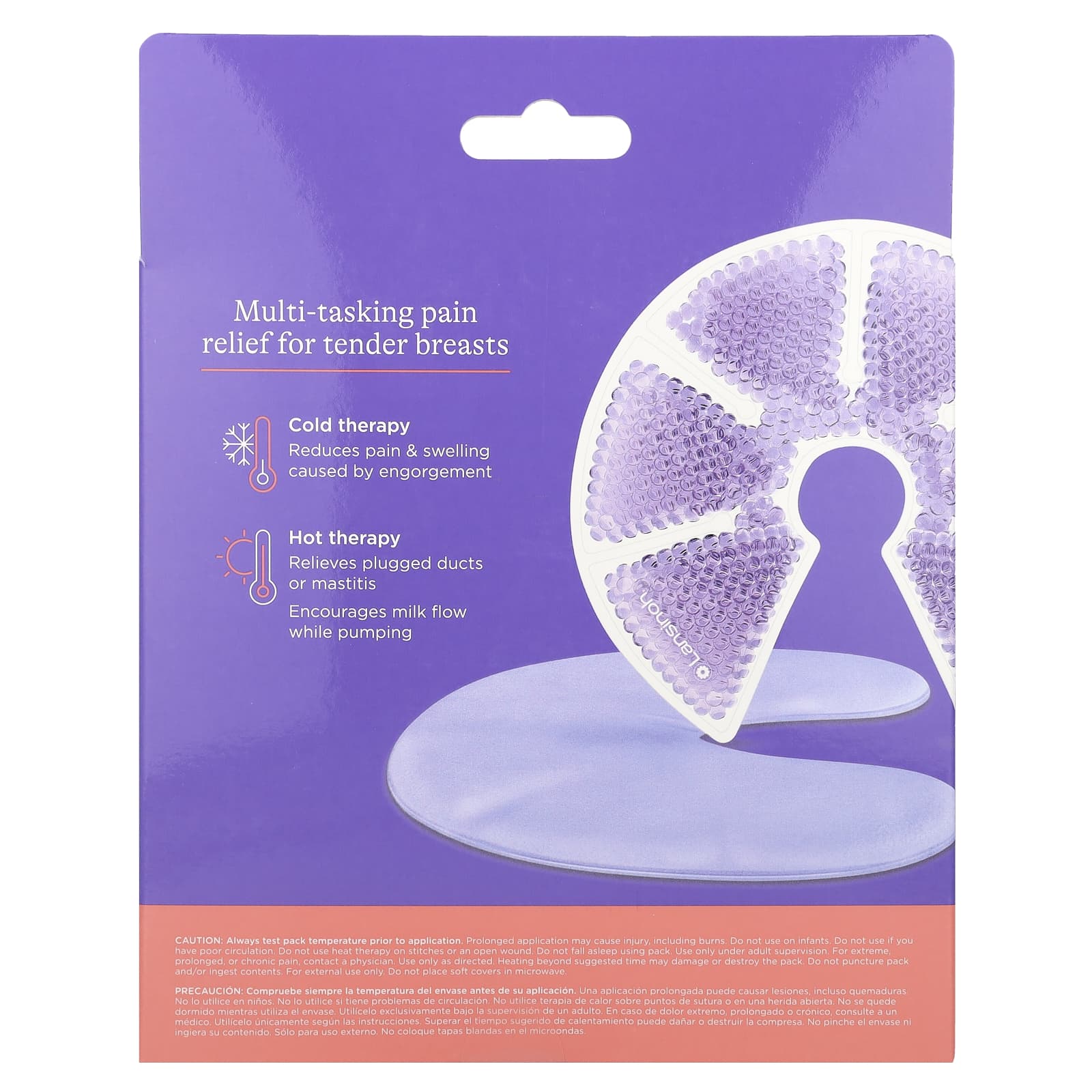 Lansinoh, Hot & Cold Breast Therapy Packs , 2 Reusable Packs and Soft Covers - Image 2