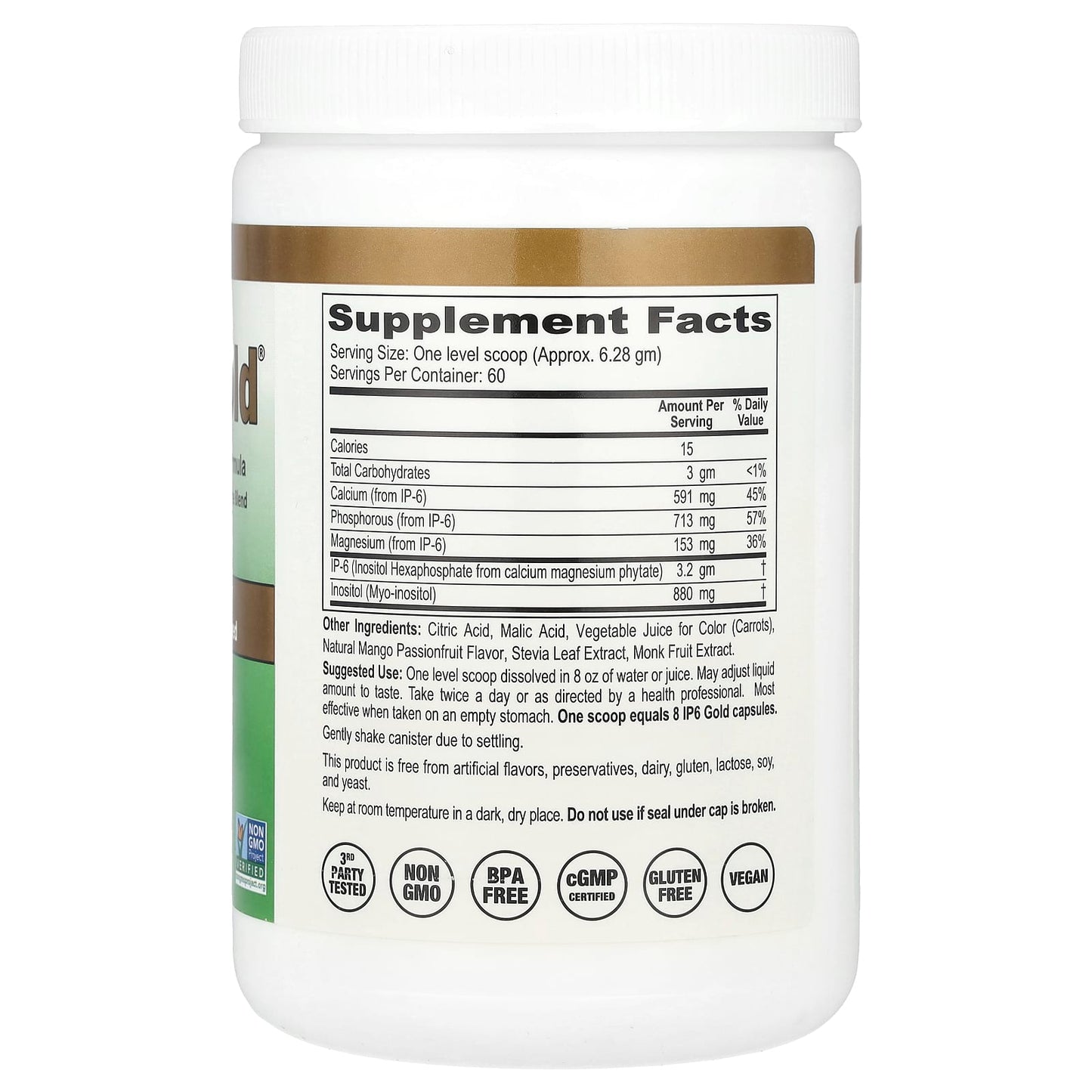 Mango Passionfruit IP6 Gold Immune Support Formula 377 gm - Image 2