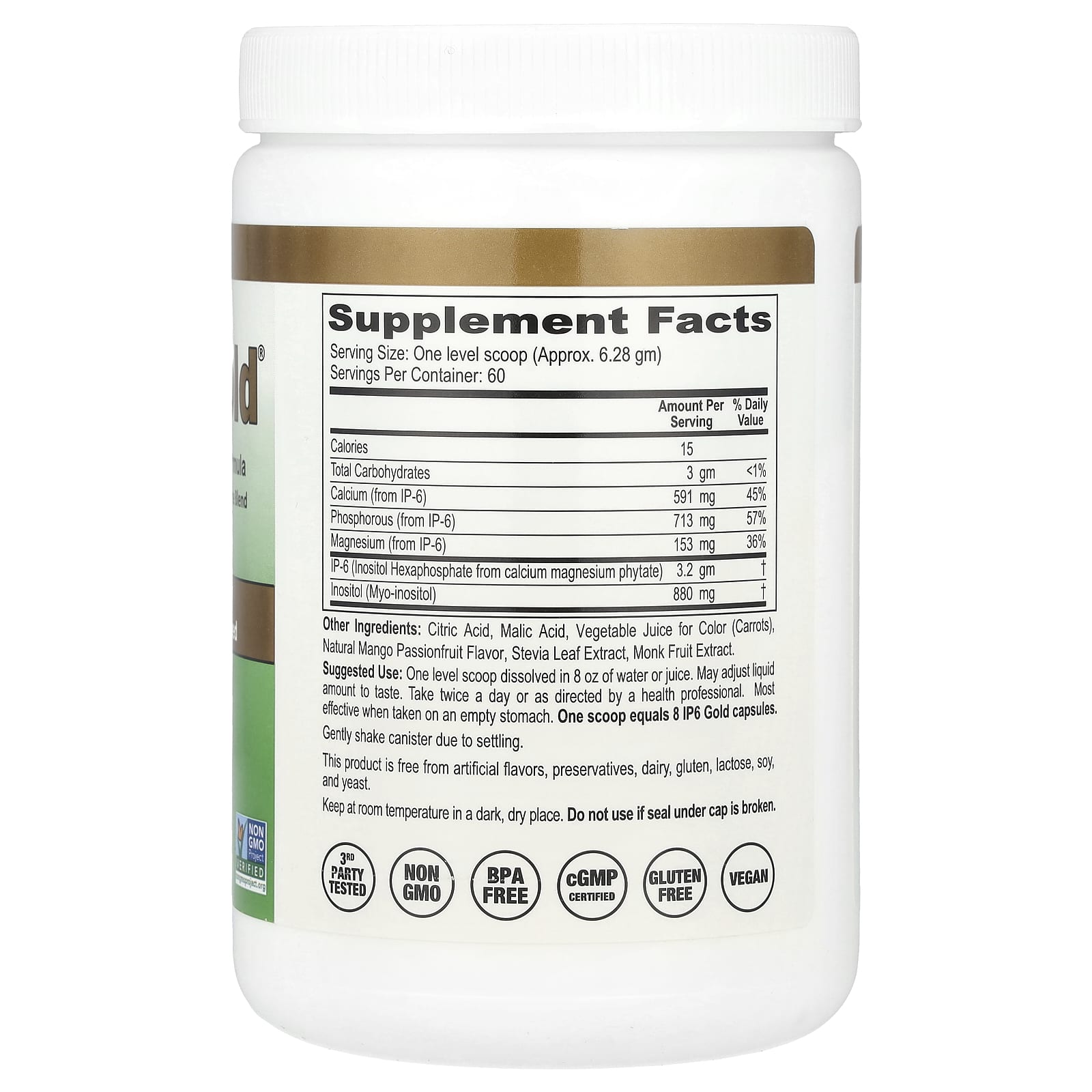 Mango Passionfruit IP6 Gold Immune Support Formula 377 gm - Image 2
