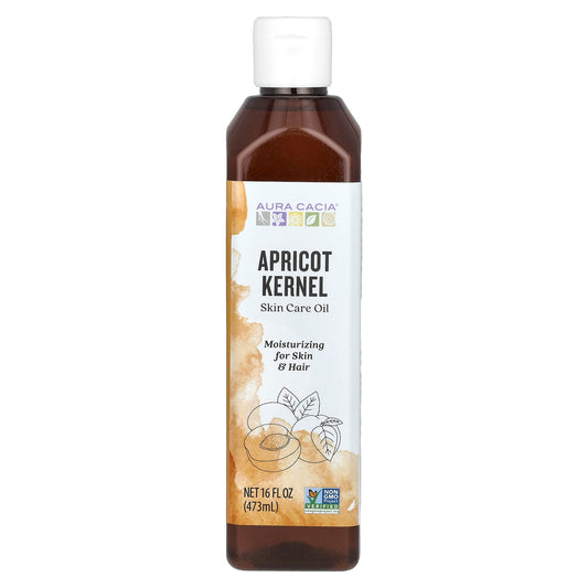 Apricot Kernel Skin & Hair Oil for Moisturizing - Aura Cacia - Image 1