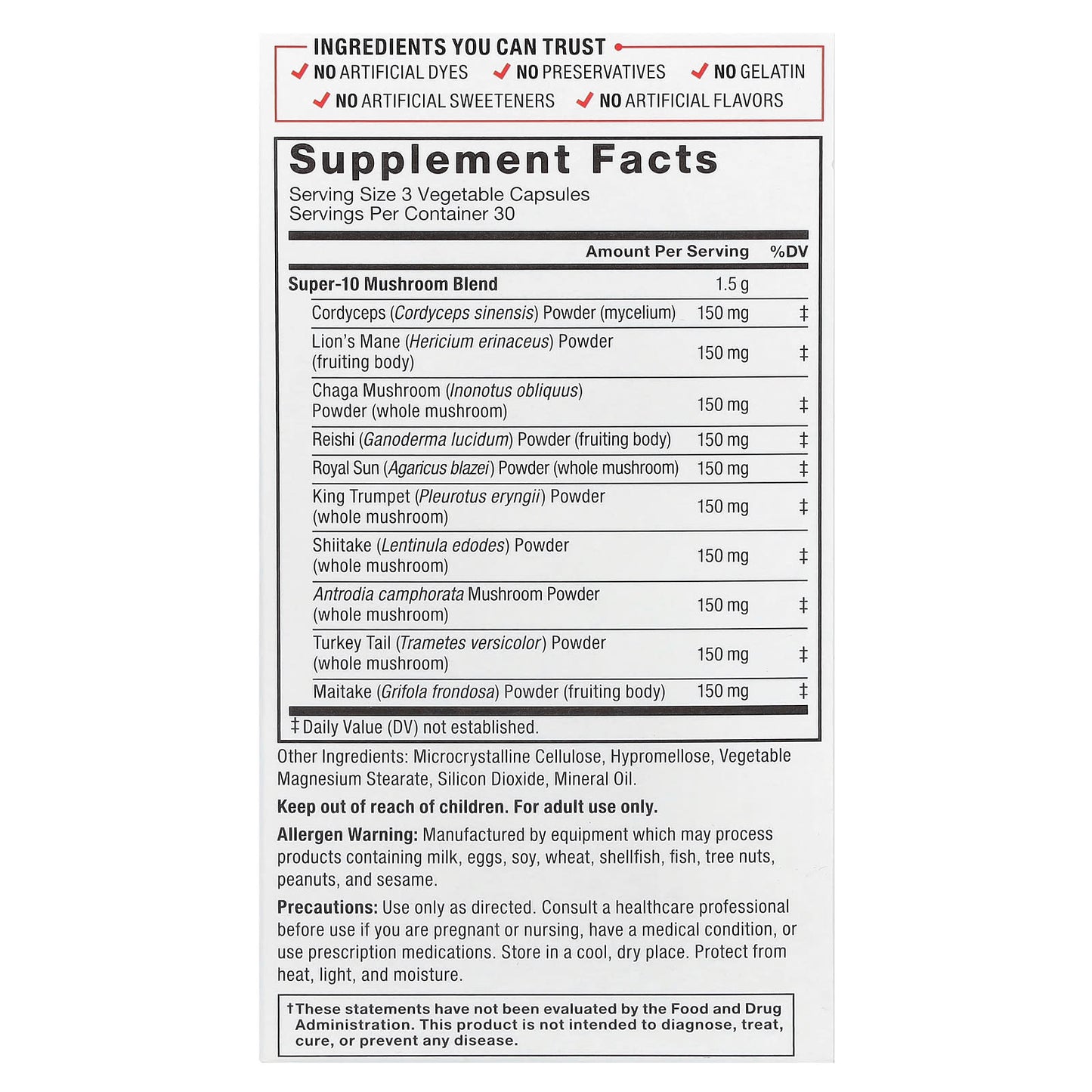 Boost Energy & Immunity with Modern Mushrooms by Force Factor - 90 Veg Caps - Image 2