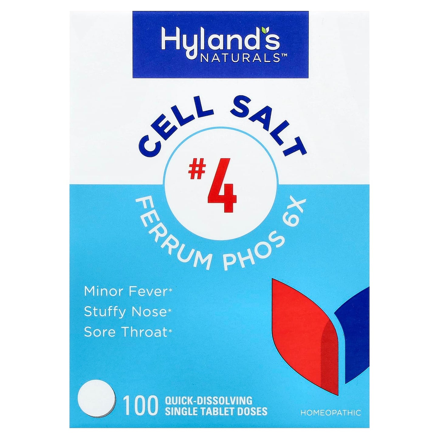 Hyland's Naturals Ferrum Phos 6X: Relieve Sore Throats & Inflammation - Image 1