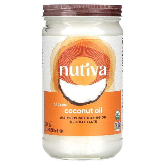 Nutiva, Organic Coconut Oil, 23 fl oz (680 ml) - Image 1