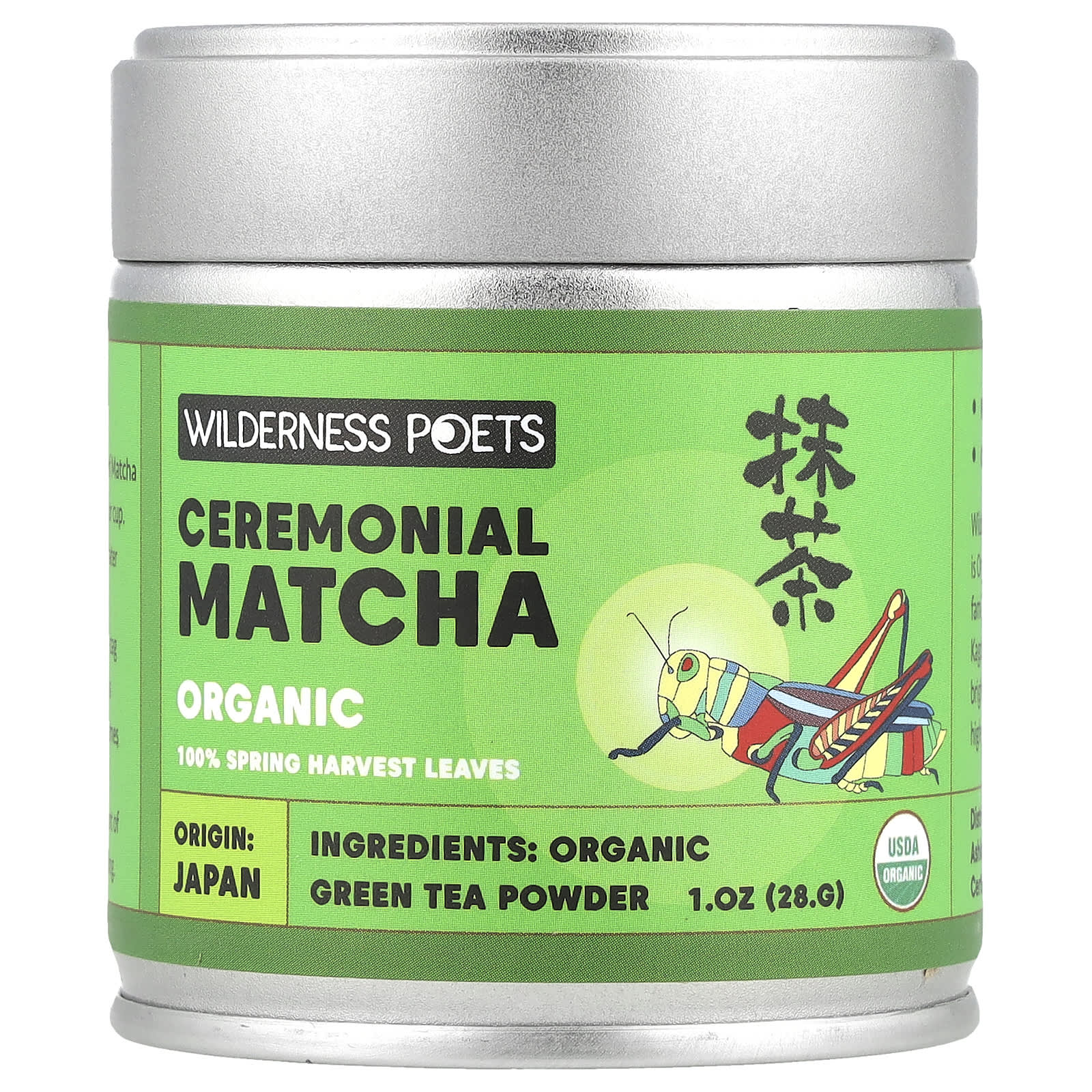 Wilderness Poets, Organic Ceremonial Matcha, 1 oz (28 g) - Image 1