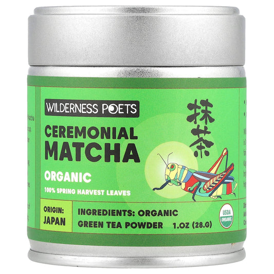 Wilderness Poets, Organic Ceremonial Matcha, 1 oz (28 g) - Image 1