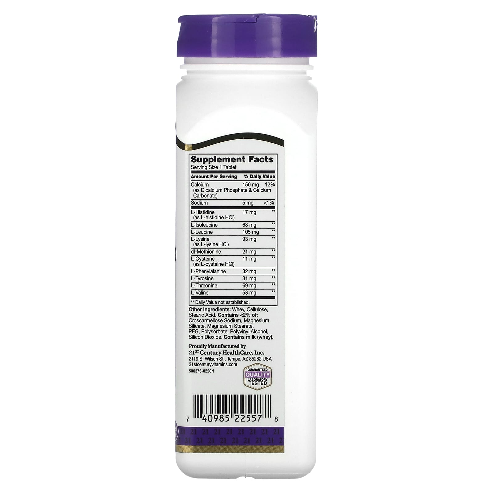 Build Stronger Muscles with 21st Century Daily Amino Acid Tablets - Image 2
