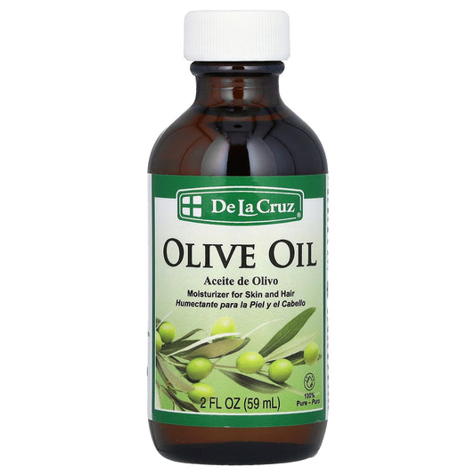 De La Cruz 100% Pure Olive Oil Moisturizer for Skin and Hair - Image 1