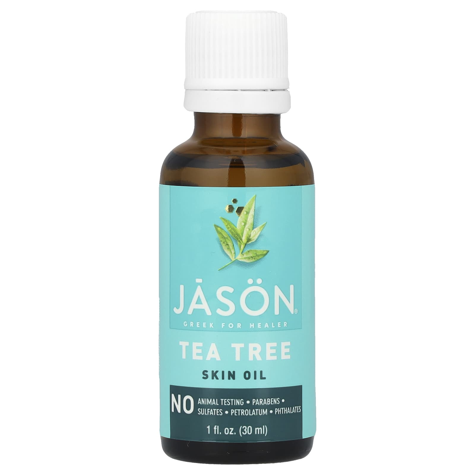 Jason Natural Tea Tree Skin Oil, 1 fl oz (30 ml) - Natural Skincare - Image 1