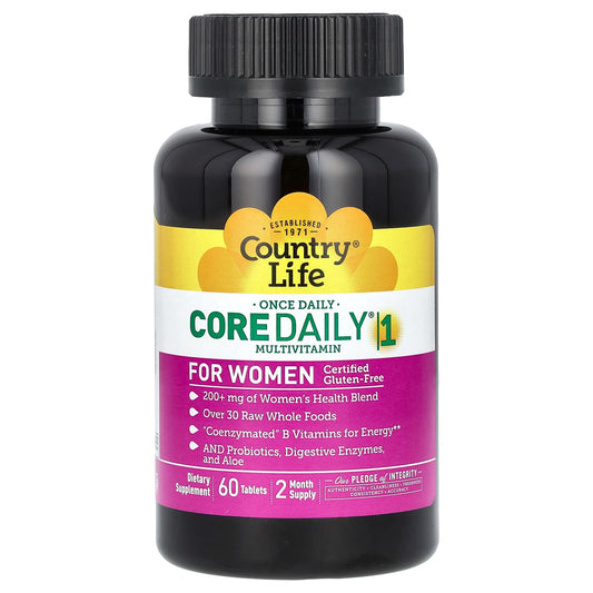 Country Life Core Daily-1 Multivitamin for Women - 60 Tablets - Image 1
