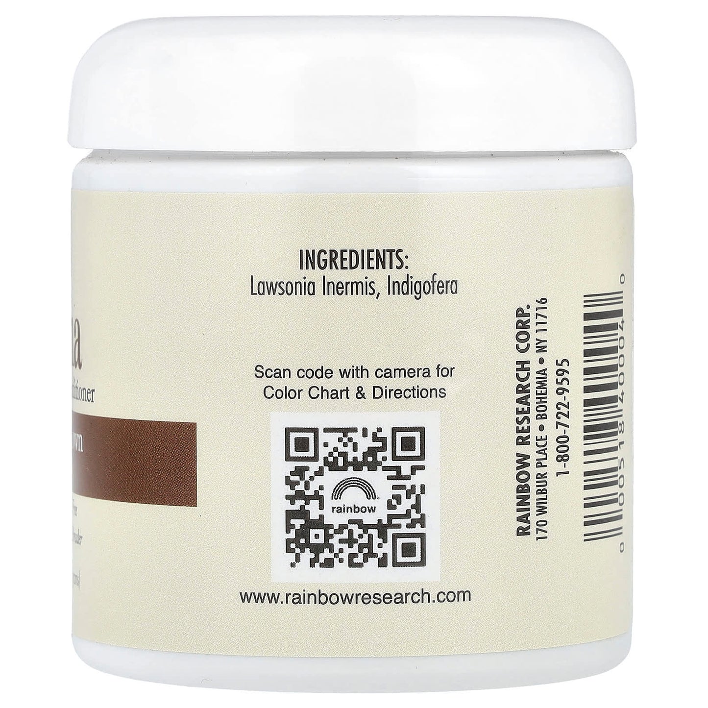 Rainbow Research, Henna, Hair Color & Conditioner, Medium Brown (Chestnut), 4 oz (113 g) - Image 2