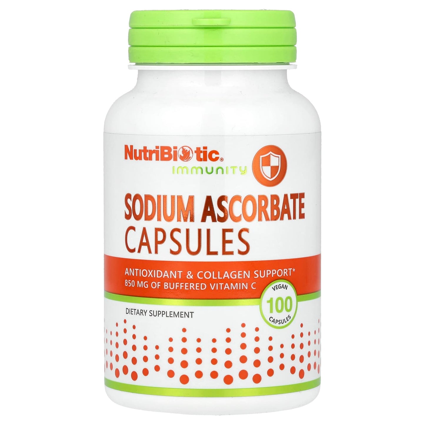 NutriBiotic, Immunity, Sodium Ascorbate, 100 Vegan Capsules - Image 1
