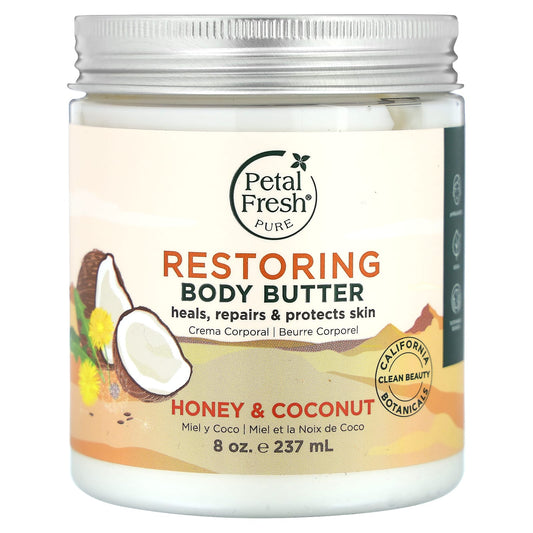 Petal Fresh, Pure, Restoring Body Butter, Honey & Coconut, 8 oz (237 ml) - Image 1