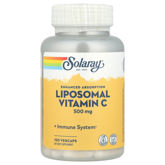 Solaray, Enhanced Absorption, Liposomal Vitamin C, 100 VegCaps - Image 1