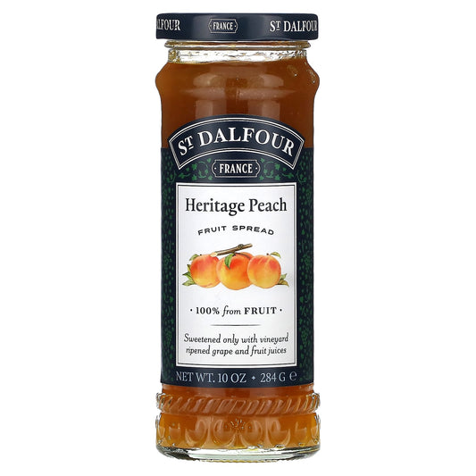 St. Dalfour, Heritage Peach Fruit Spread, 10 oz (284 g) - Image 1