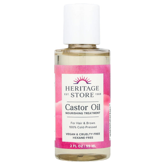 Castor Oil Nourishing Treatment by Heritage Store - Hair, Skin, Brows - Image 1
