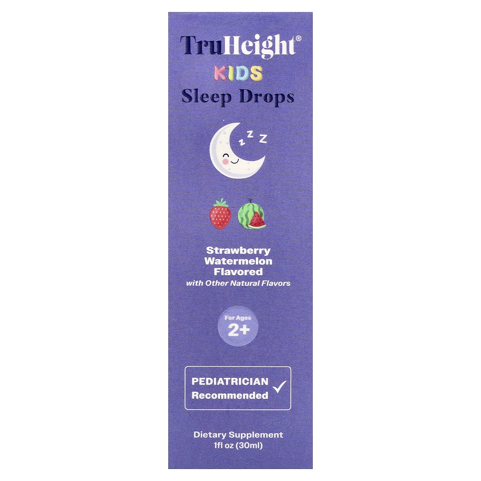TruHeight, Kids Sleep Drops, For Ages 2+, Strawberry, Watermelon, 1 fl oz (30 ml) - Image 2