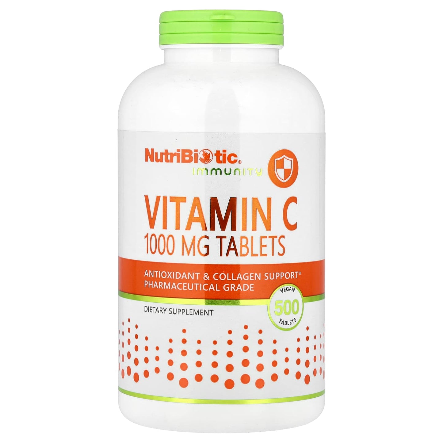 NutriBiotic, Immunity, Vitamin C, 1,000 mg, 500 Vegan Tablets - Image 1