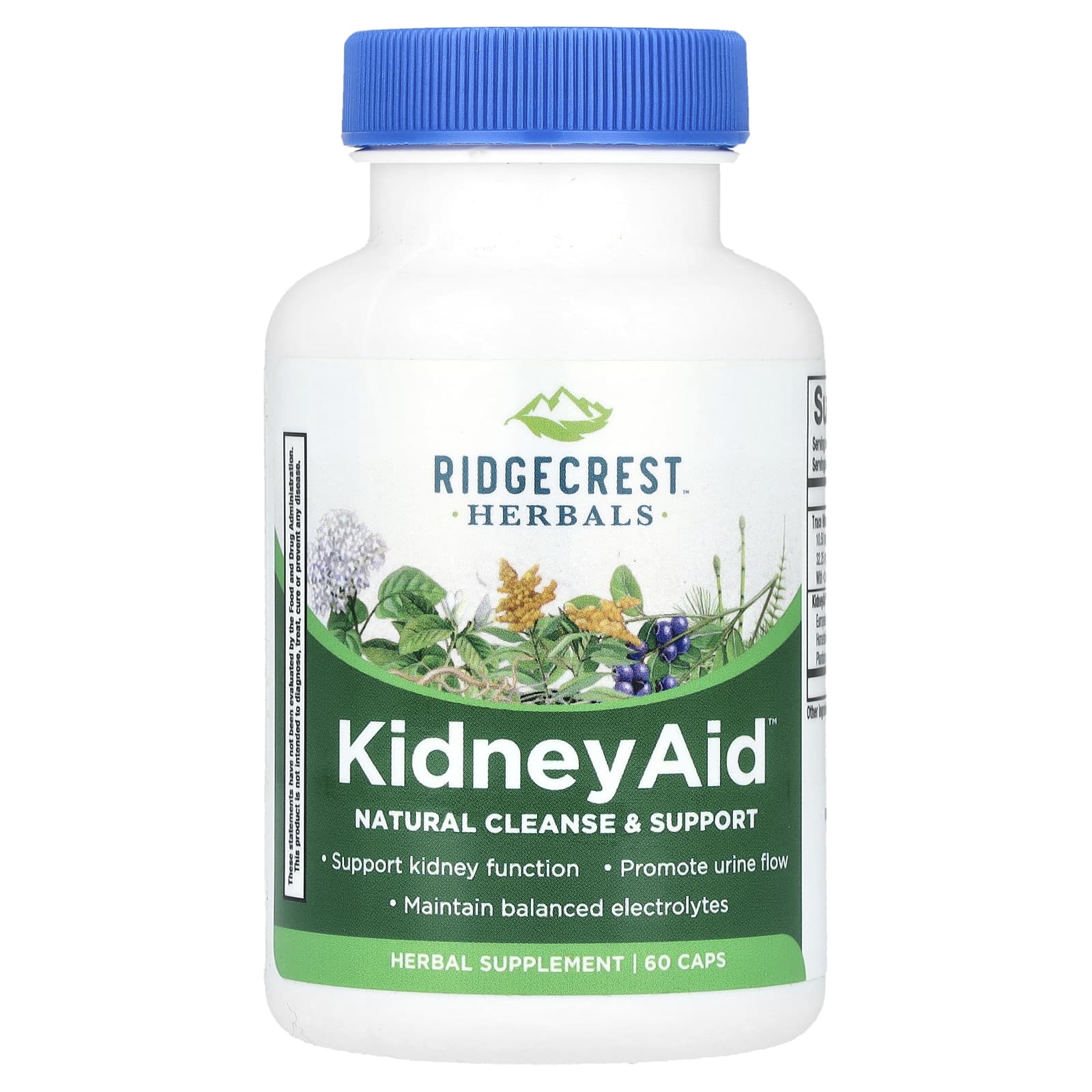 RidgeCrest Herbals, KidneyAid™, 60 Caps - Image 1