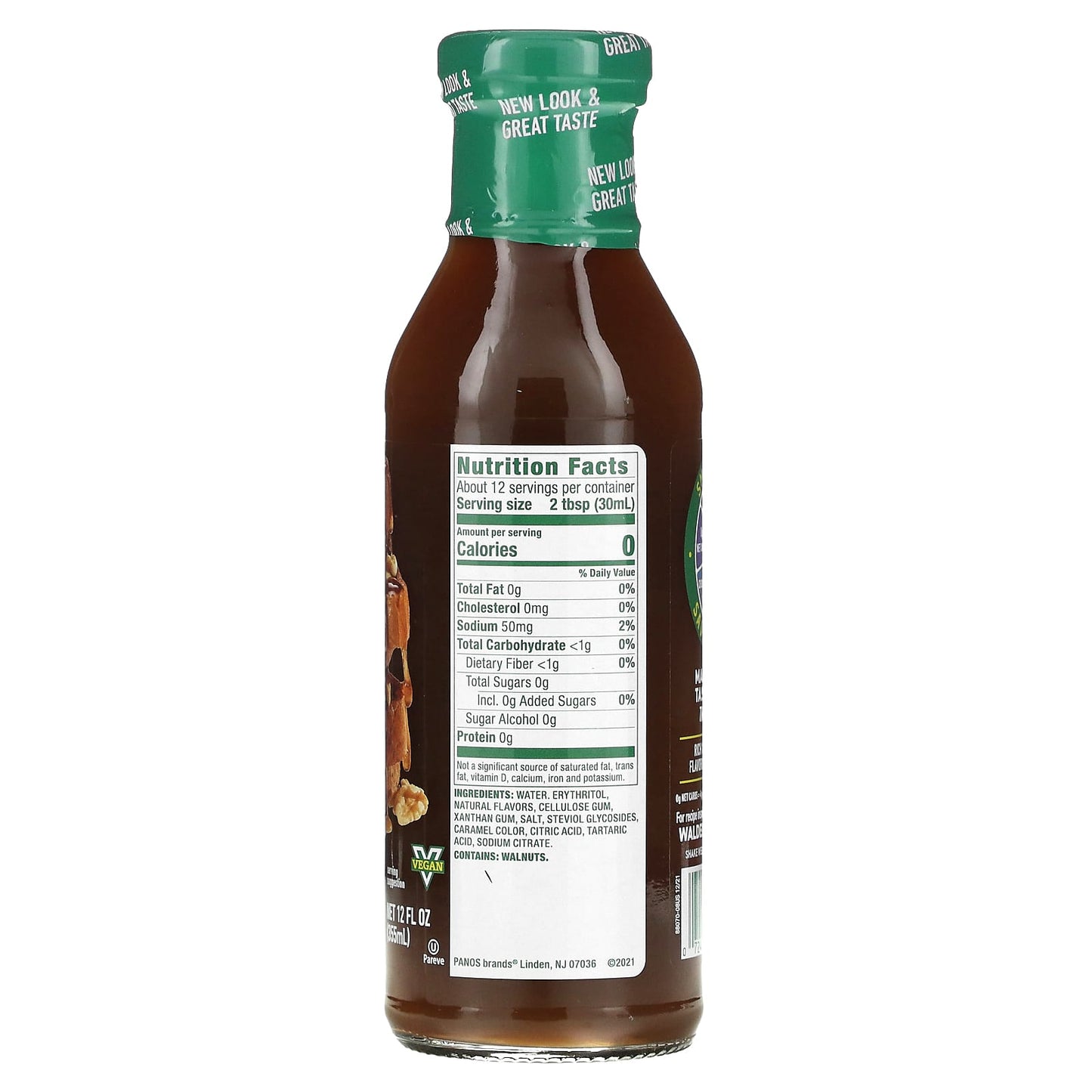 Walden Farms, Maple Walnut Syrup, 12 fl oz (355 ml) - Image 2