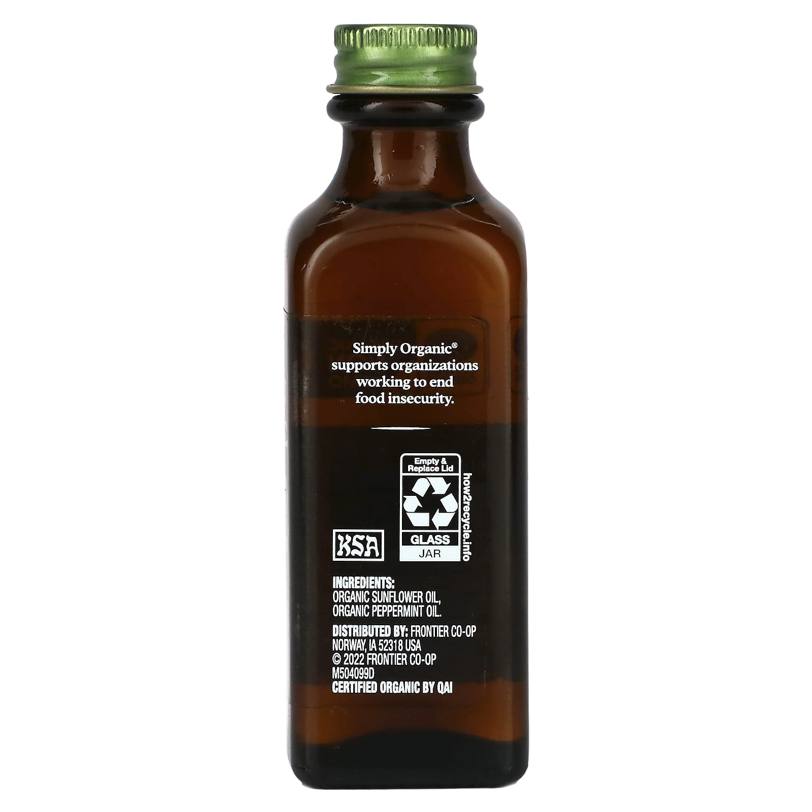 Simply Organic, Peppermint Flavor, 2 fl oz (59 ml) - Image 2