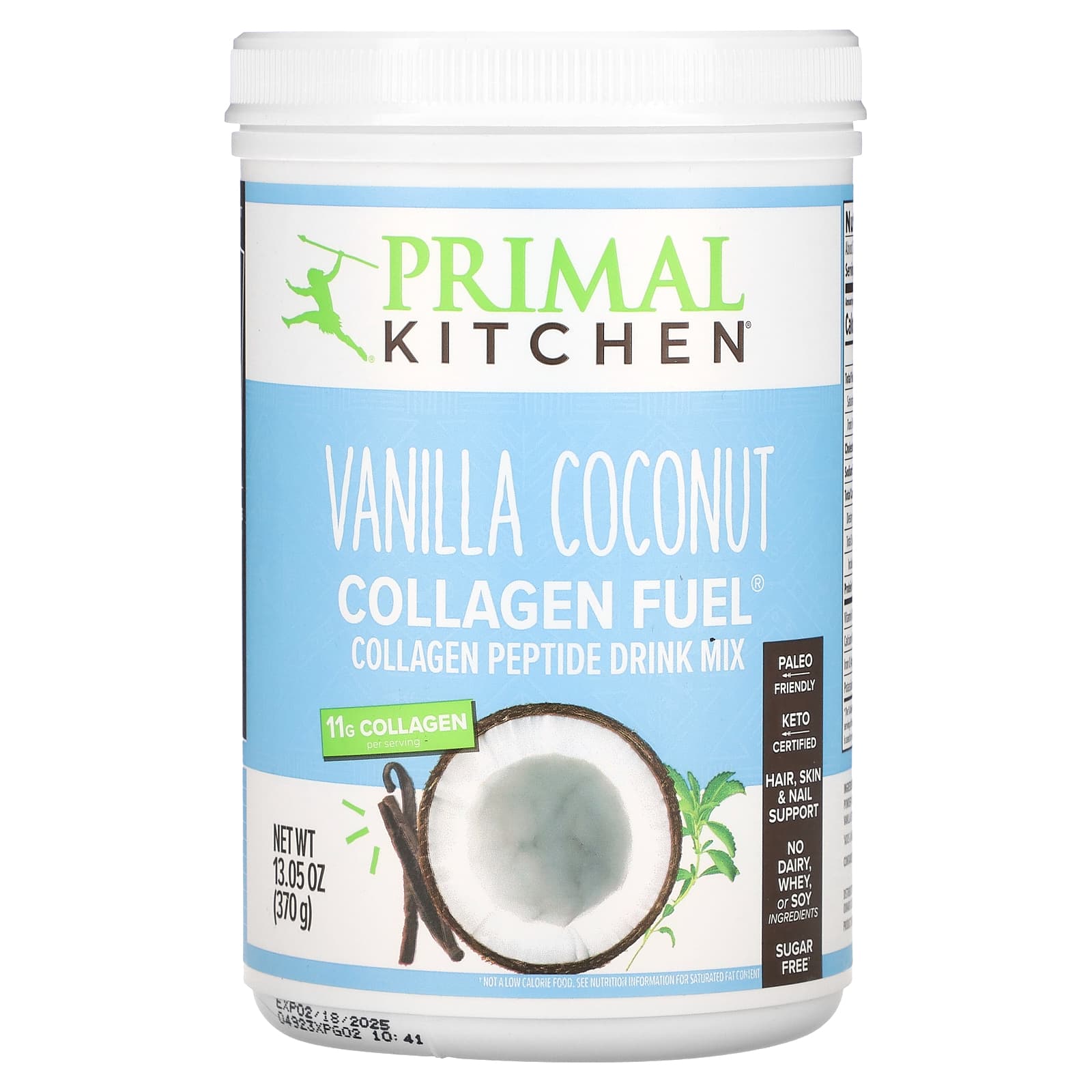 Primal Kitchen, Collagen Fuel, Vanilla Coconut, 13.05 oz (370 g) - Image 1