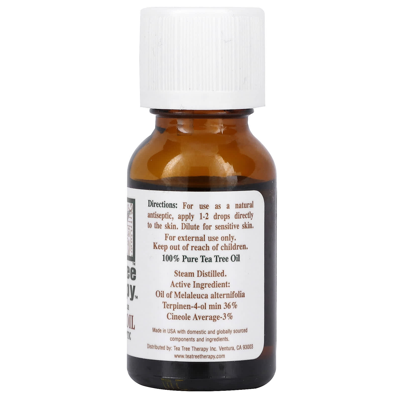 Tea Tree Therapy, Tea Tree Oil, 0.5 fl oz (15 ml) - Image 2