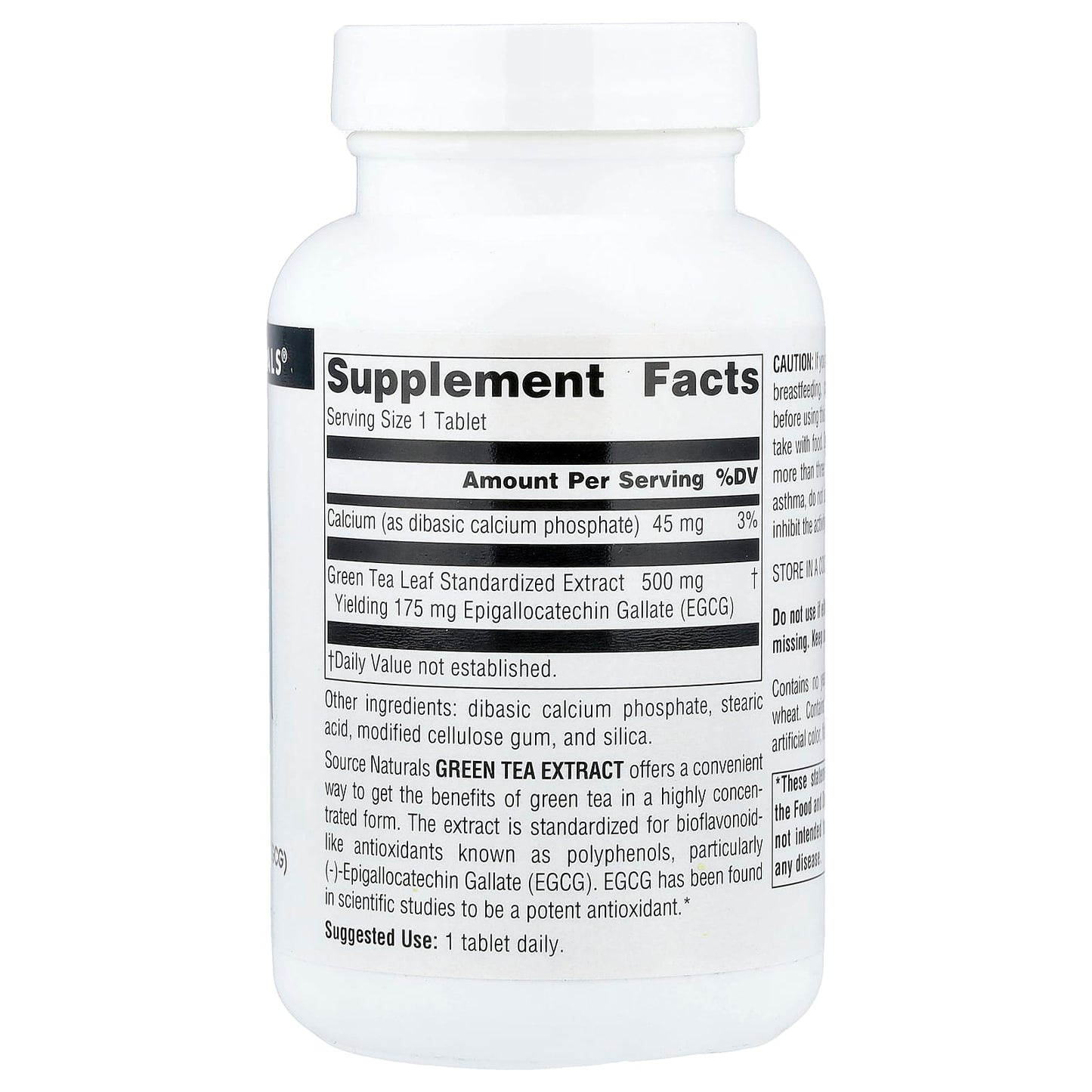 Source Naturals, Green Tea Extract, 500 mg, 120 Tablets - Image 2