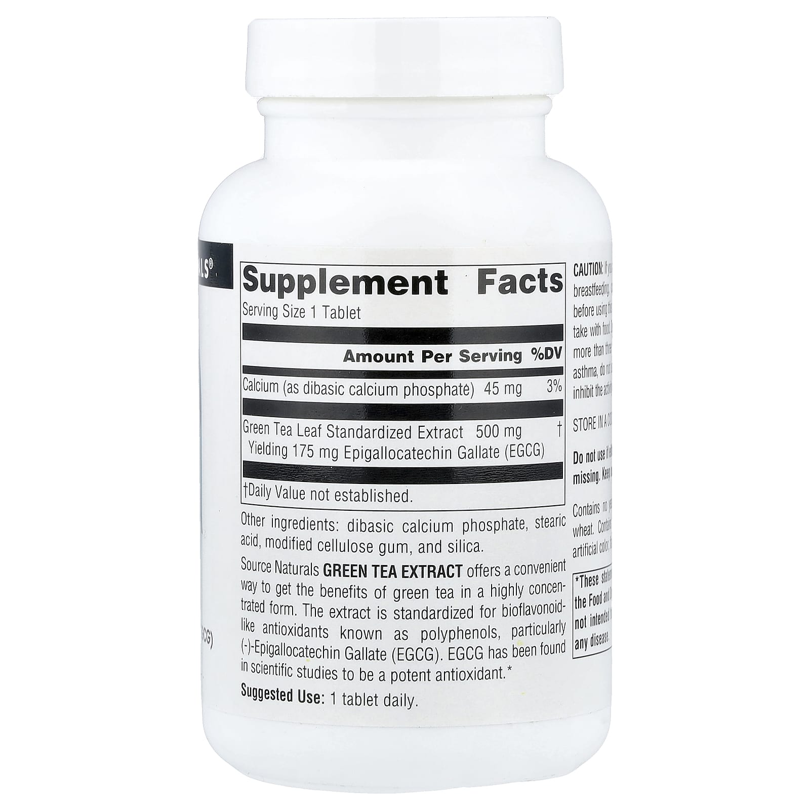 Source Naturals, Green Tea Extract, 500 mg, 120 Tablets - Image 2