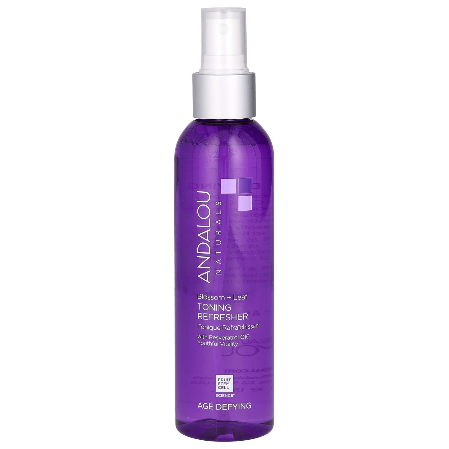 Andalou Naturals Toning Refresher Blossom + Leaf, 6 fl oz - Age Defying Skin Toner - Image 1