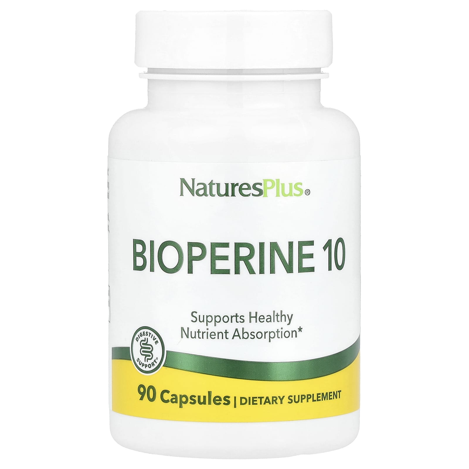 NaturesPlus, Bioperine 10, 90 Capsules (10 mg per Capsule) - Image 1