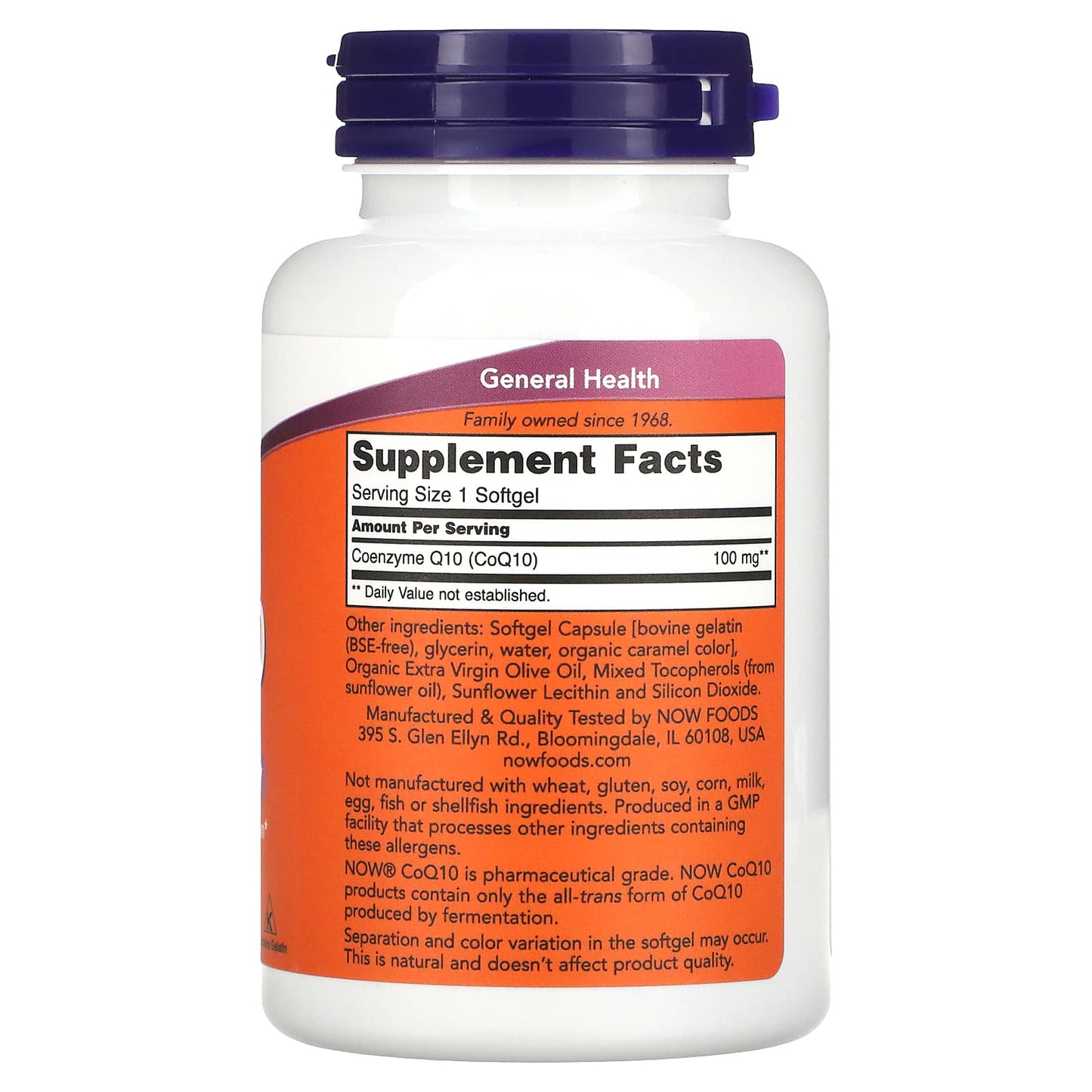 NOW Foods, CoQ10, 100 mg, 150 Softgels - Image 2