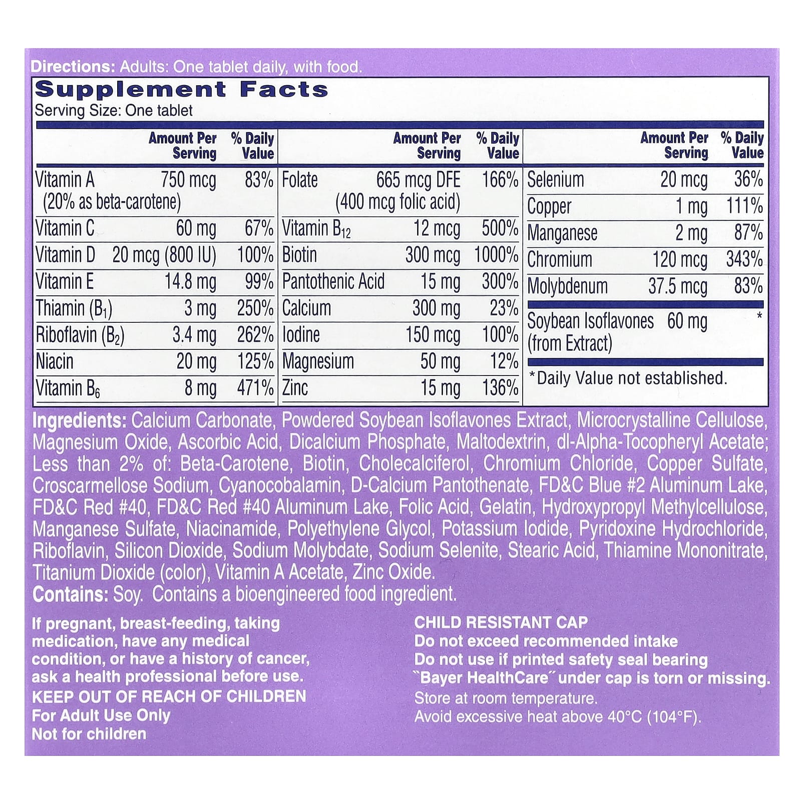 One-A-Day, Women's Menopause Formula, 50 Tablets - Image 2