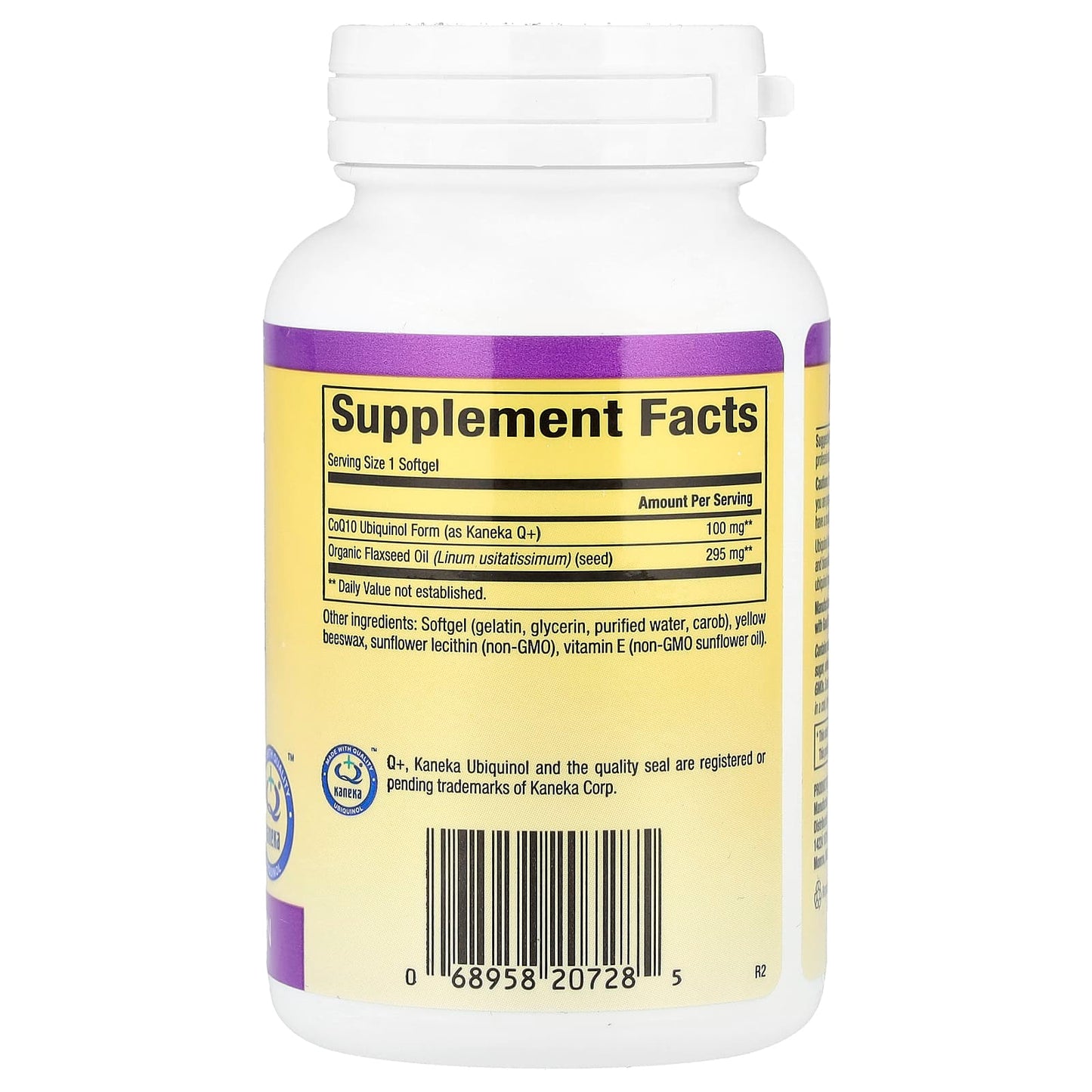 Natural Factors, Ubiquinol, Active CoQ10, 100 mg, 120 Softgels - Image 2