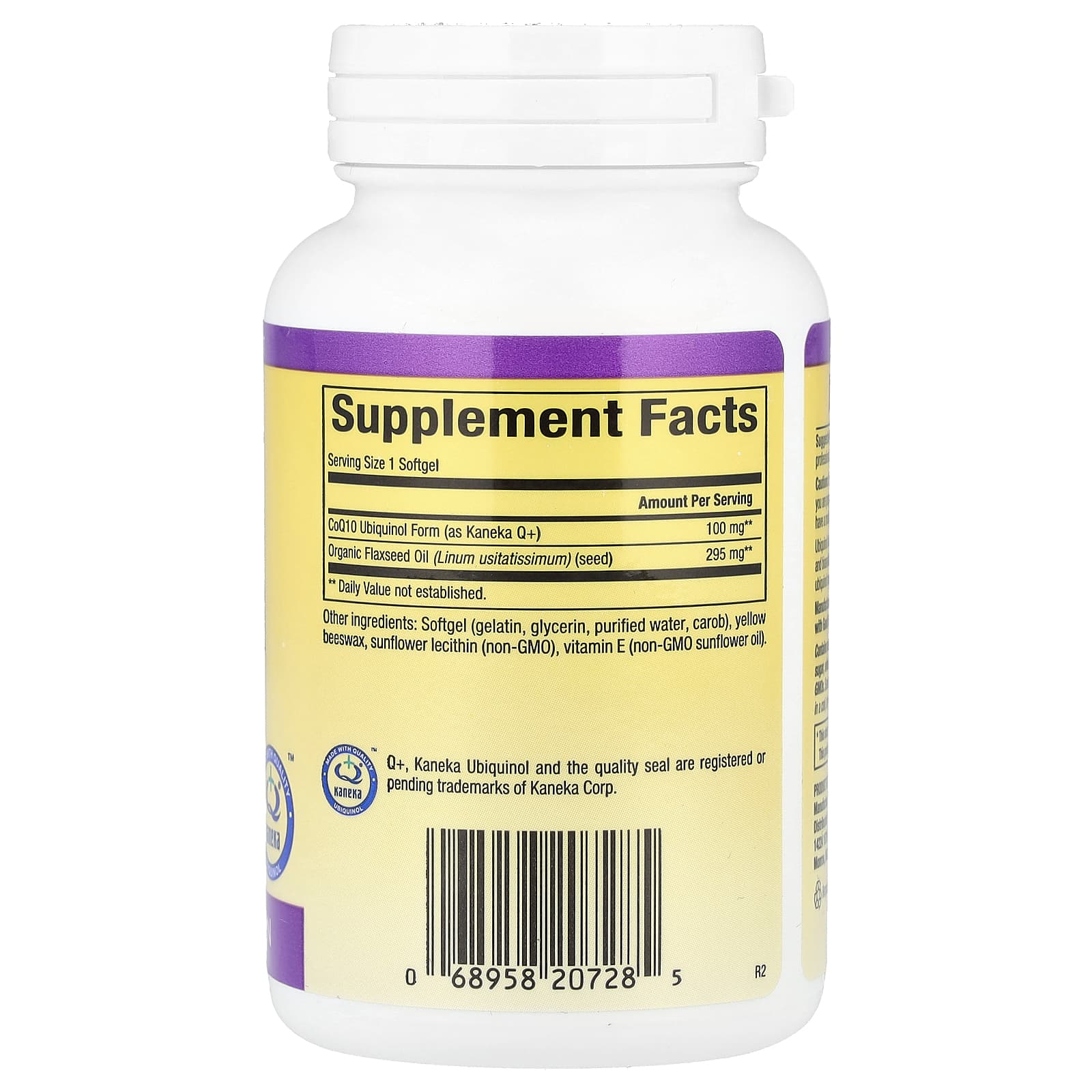Natural Factors, Ubiquinol, Active CoQ10, 100 mg, 120 Softgels - Image 2
