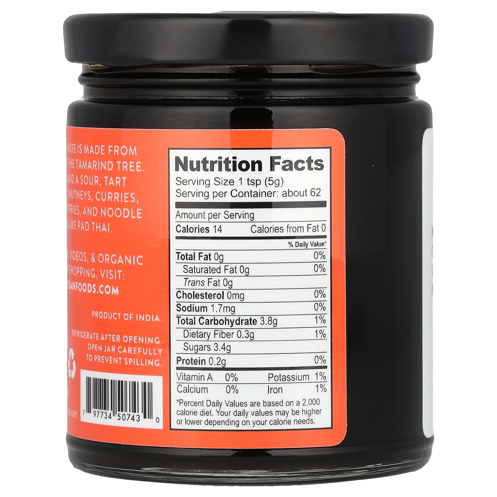Pure Indian Foods, Organic Tamarind Paste, 11 oz (310 g) - Image 2