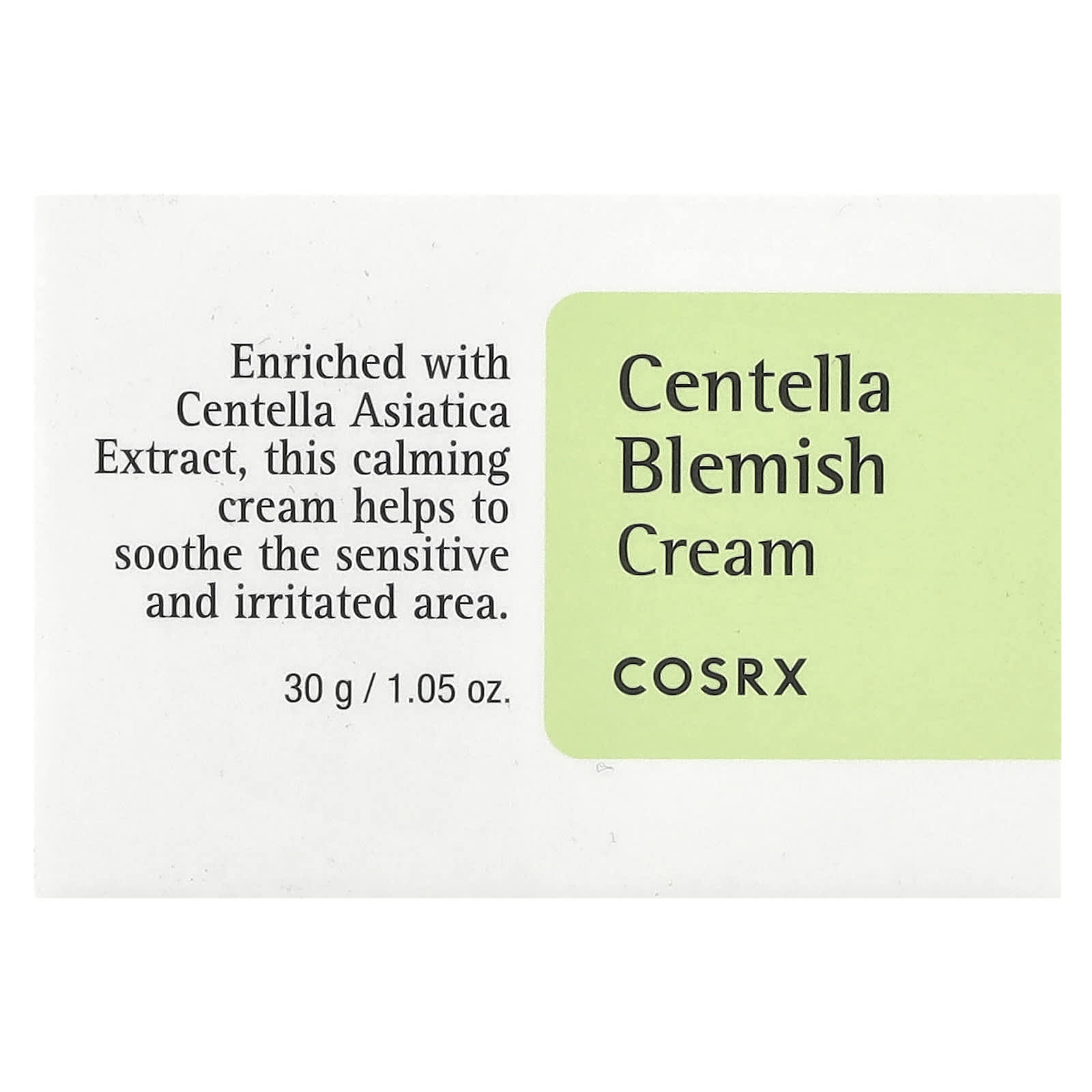 CosRx Centella Blemish Cream for Sensitive Skin, 1.05 oz - Image 2
