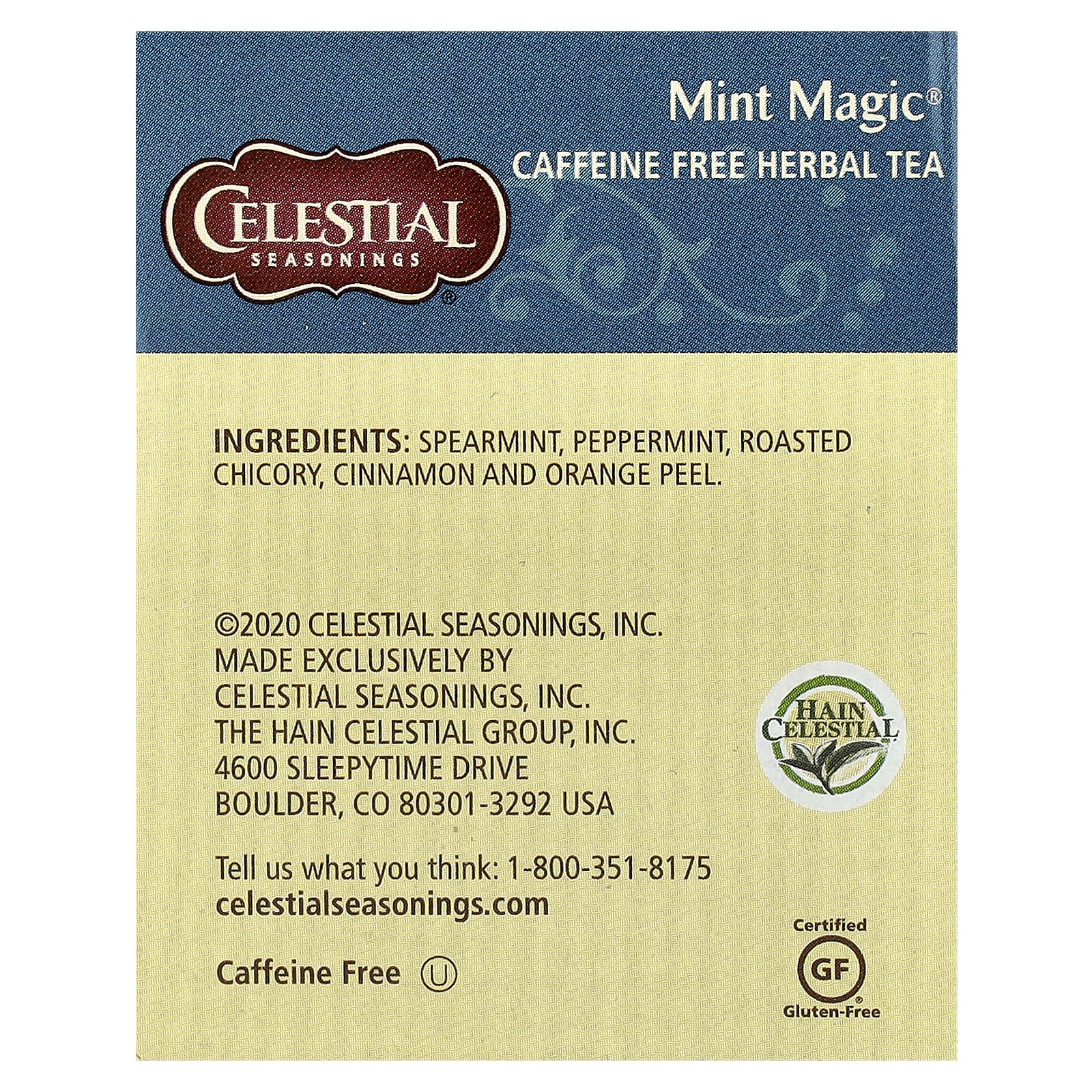 Mint Magic Herbal Tea, Caffeine Free, 20 Tea Bags - Image 2