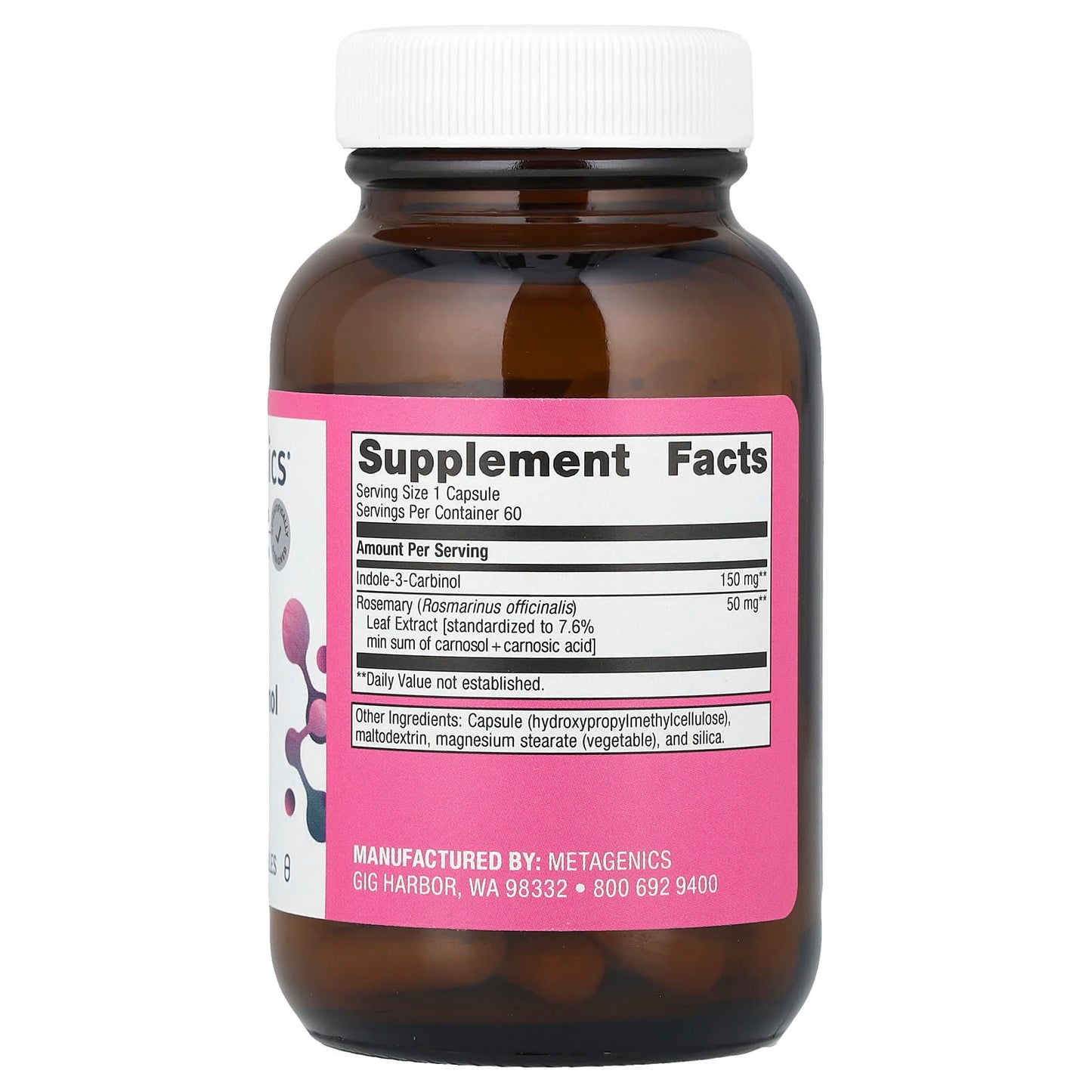 Metagenics, Women's Health, Indole-3-Carbinol , 60 Capsules - Image 2