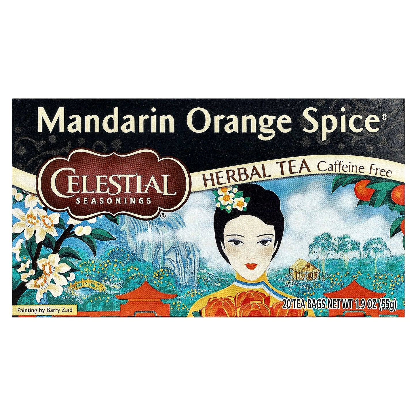 Celestial Seasonings Mandarin Orange Spice Herbal Tea, Caffeine Free, 20 Tea Bags - Image 1