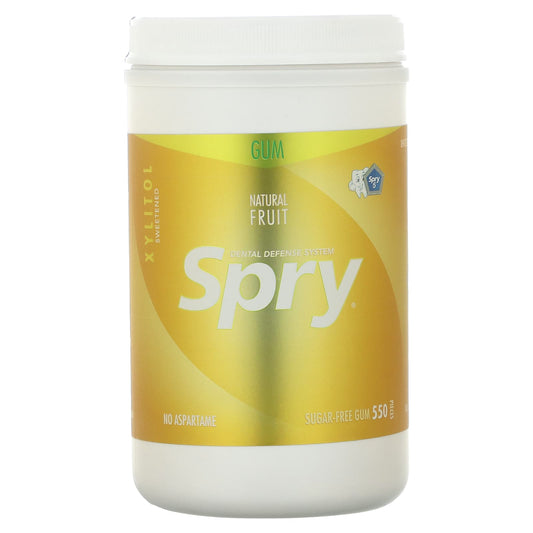 Xlear, Spry, Chewing Gum, Natural Fruit, Sugar Free, 550 Pieces - Image 1