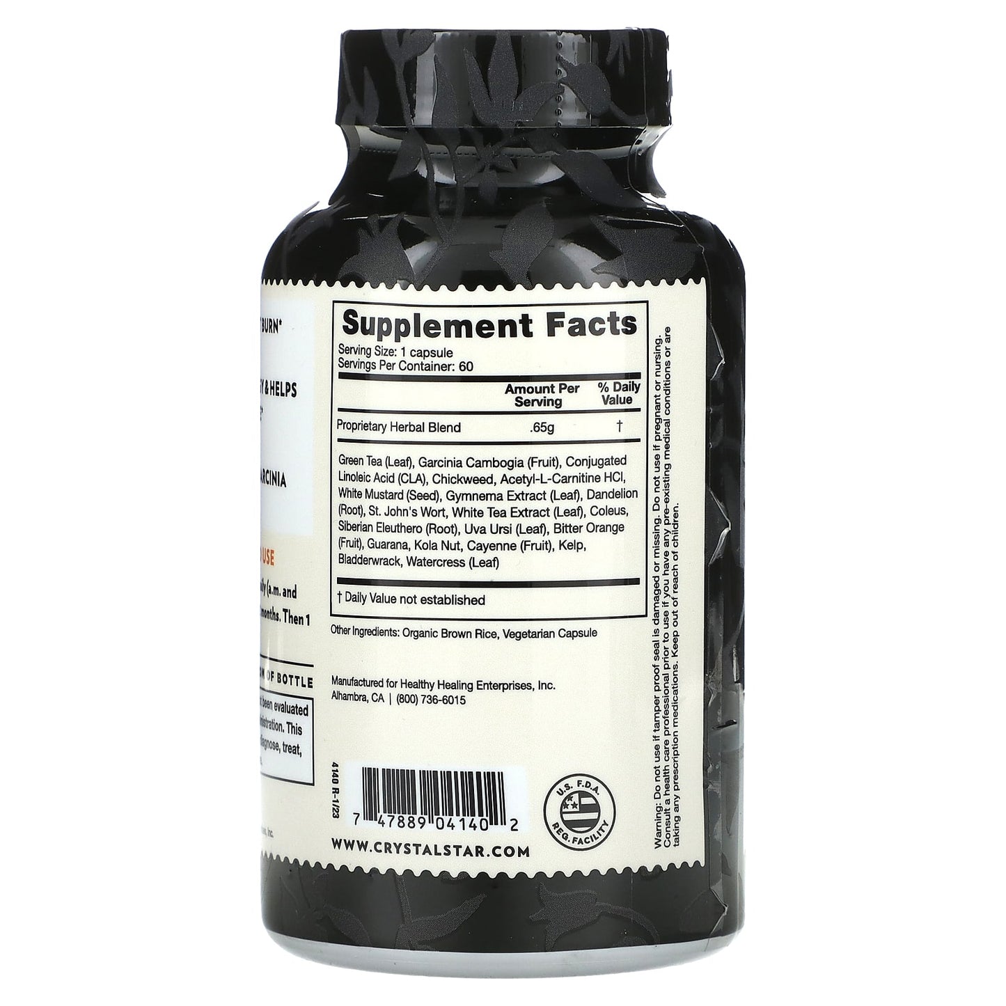 Boost Metabolism with Crystal Star Thin After 40 - 60 Capsules - Image 2